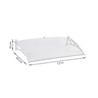 Toldo Modular Poliestireno 120x60m Branco Grifit