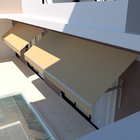 Toldo Retrátil Lona Bege Manual 2,00x1,50m Proteção Toldos