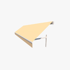 Toldo Retrátil Lona Bege Manual 2,00x1,50m Proteção Toldos