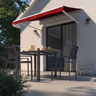 Toldo Retrátil Polipropileno Marrom Manual 2,00x1,50m Proteção Toldos