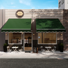 Toldo Retrátil Balcony de Poliéster Manual Verde 2,50x2,50m Naterial