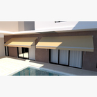 Toldo Retrátil Lona Bege Manual 3,00x1,50m Proteção Toldos