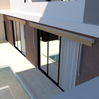 Toldo Retrátil Lona Bege Manual 3,00x1,50m Proteção Toldos