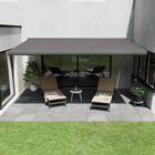 Toldo Retrátil Nori de Poliéster Motorizado Cinza 4,00x3,00m Naterial