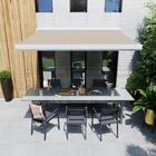 Toldo Retrátil Nori de Poliéster Motorizado com Led Bege 5,00x3,00m Naterial