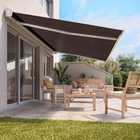 Toldo Retrátil de Poliéster Marrom 4,00x3,00m Naterial