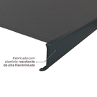 Toldo Retrátil  Poliéster Manual Cinza 3,00x2,00m Nori Naterial