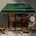 Toldo Retrátil Poliéster Manual Verde 2,50x2,50m Balcony Naterial