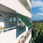 Toldo Retrátil Poliéster Manual Verde 2,95x2,50m Balcony Naterial
