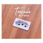 Tomada 10a Painel De Madeira Móveis Com Rabicho Branca Blux