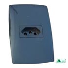 Tomada 20a Placa 4x2 Horizontal Home Blux Cor Grafite 250v