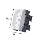 Tomada 2p + T Branca 20a 250v - Margirius