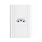 Tomada 2p+t 10a/250v Com Placa 4x2 Fame Modulare Branco