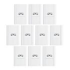 Tomada 2p+t 20a/250v Com Placa 4x2 Fame Modulare - Kit 10 Un