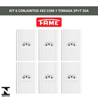 Tomada 2p+t 20a/250v Com Placa 4x2 Fame Modulare - Kit 6 Un B