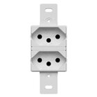 Tomada 2p+t Dupla 10a P/condulete Branca Sem Placa Bari Alumb