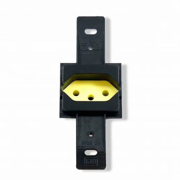 Tomada 2p+t Simples P/condulete 10a Preta Sem Placa Klin Weg