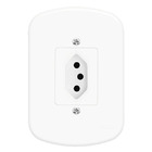 Tomada 2Polos+Terra 10A com Placa