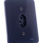 Tomada 3 Pólos 10a Linha Pollar Black Radial