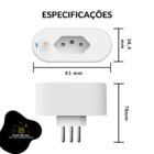 Tomada  Inteligente Wifi  Tuya  Com Monitor De Energia Tuya