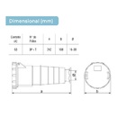 Tomada Acoplamento Industrial 63a 3p+t 220/240vca Azul Ip67 9