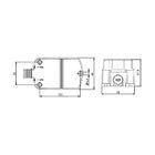 Tomada Barra Fêmea 2 Tomadas 2p+t 10a E 20a Preto Tmu2-320 Ma