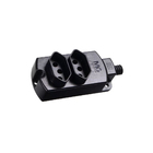 Tomada Barra Fêmea 2 Tomadas 2p+t 10a E 20a Preto Tmu2-320 Ma