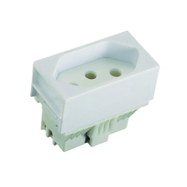 Tomada Branca 20a Módulo Lev - Ilumi, Tamanho: 20a