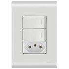 Tomada Com Interruptor Duplo Simples Tramontina Liz 10a 57170