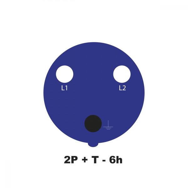 Tomada De Acoplamento Industrial 2p+t 32 A 220-250 Vca 6 H Tr