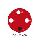 Tomada De Acoplamento Industrial 3p T 63 A 380-415 Vca 6 H Tr