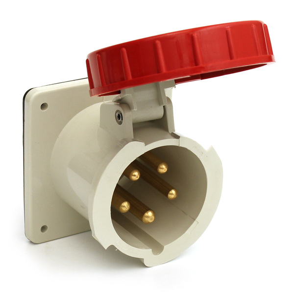 Tomada De Embutir 63a 3p+n+t 380v Negativa Ip67 Strahl N-5546