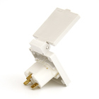 Tomada De Embutir Com Tampa Padrão Brasileiro 20a 2p + T Ip44