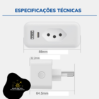 Tomada De Embutir Inteligente com USB Novadigital