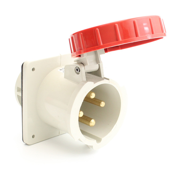 Tomada De Embutir Negativa 3p+t 125a 380v Ip67 Strahl N-4646