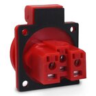 Tomada De Embutir Para Painel Padrão Brasileiro 2p+t 20a Com