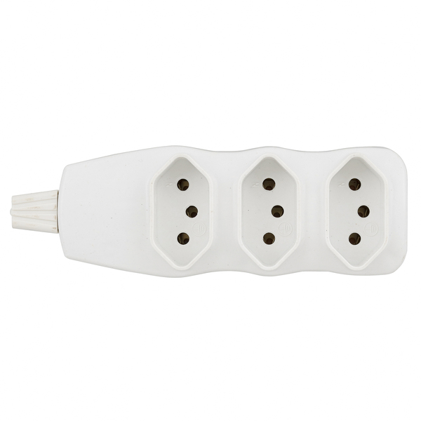 Tomada de Energia 250V Branco  F.C. Fios e Cabos