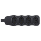 Tomada de Energia 250V Preto  F.C. Fios e Cabos