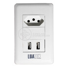 Tomada De Parede 1 Entrada Fonte 2 Usb 5v Smart House Casa In