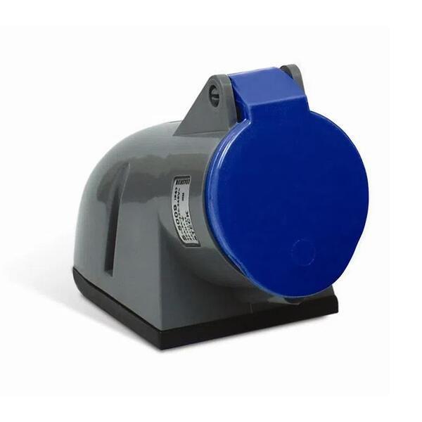 Tomada De Sobrepor 32a 220/240v 3p+t Azul Steck