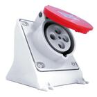 Tomada De Sobrepor 3p+n+t Vermelha 32a Newkon 380/440v N5206