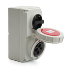 Tomada De Sobrepor Com Bloqueio Mecânico 3horas 32a 3p+t 380/