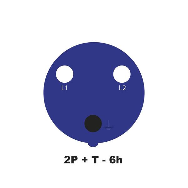 Tomada De Sobrepor Industrial 2p+t 16 A 220-250 Vca 6 H Tramo