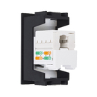 Tomada de Telefonia Rede(RJ45) Habitat Black Preto Fame