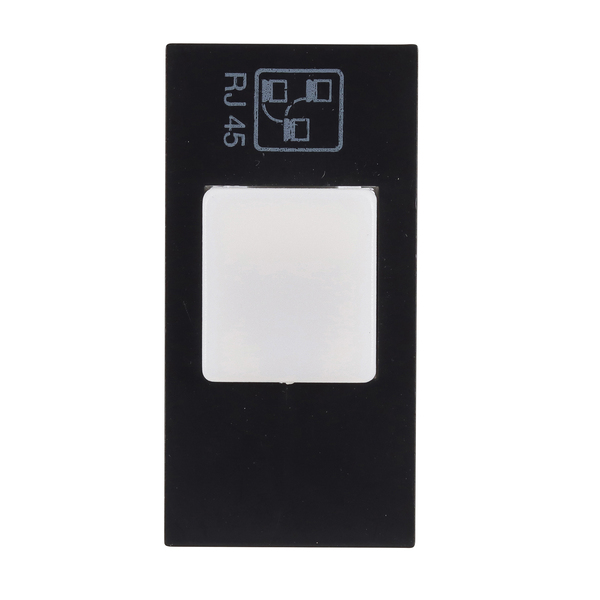 Tomada de Telefonia Rede(RJ45) Habitat Black Preto Fame