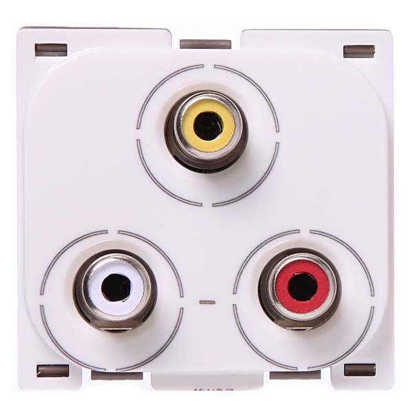 Tomada de TV RCA para Áudio e Vídeo sem Placa Nereya Pial Legrand