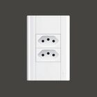 Tomada Dupla 10a Com Placa 4x2 Fame Modulare Branco