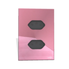 Tomada Dupla 10a Tok Glass Rosa Lumenx