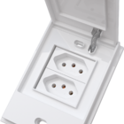 Tomada dupla 20A para áreas externas prova d água B.Lacqua -