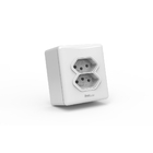 Tomada Dupla 3 Pinos De Sobrepor 397-en-cp 20a Padrão Branco